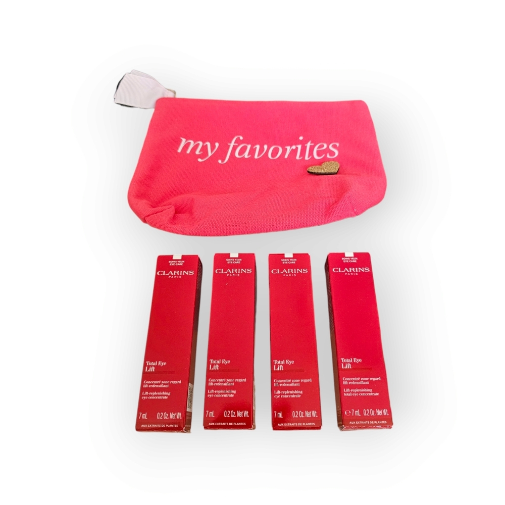 Clarins Total Eye Lift Firming & Smoothing Eye Cream (Lot of 4×0.2oz) Brand New